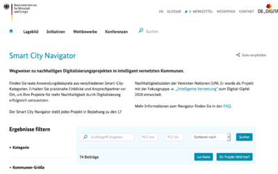 Das Leitprojekt „Offene regionale Datenplattform“ im Smart-City-Navigator