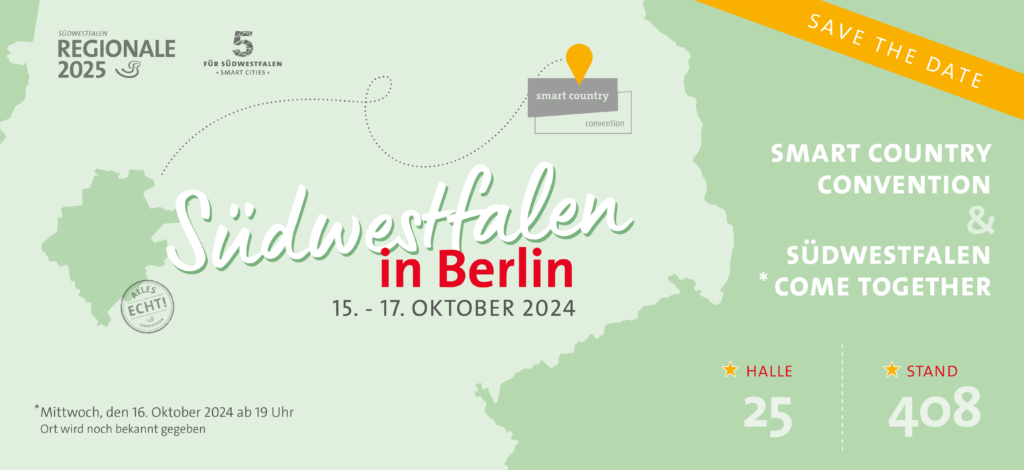 SAVE THE DATE: Smart Country Convention in Berlin // 15.-17.10.2024