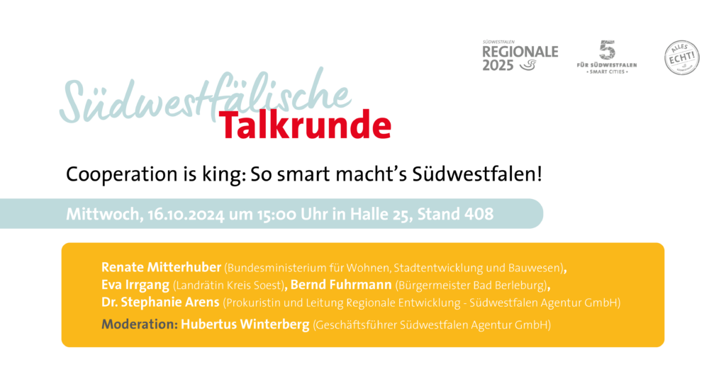 Südwestfälische Talkrunde auf der Smart Country Convention 2024