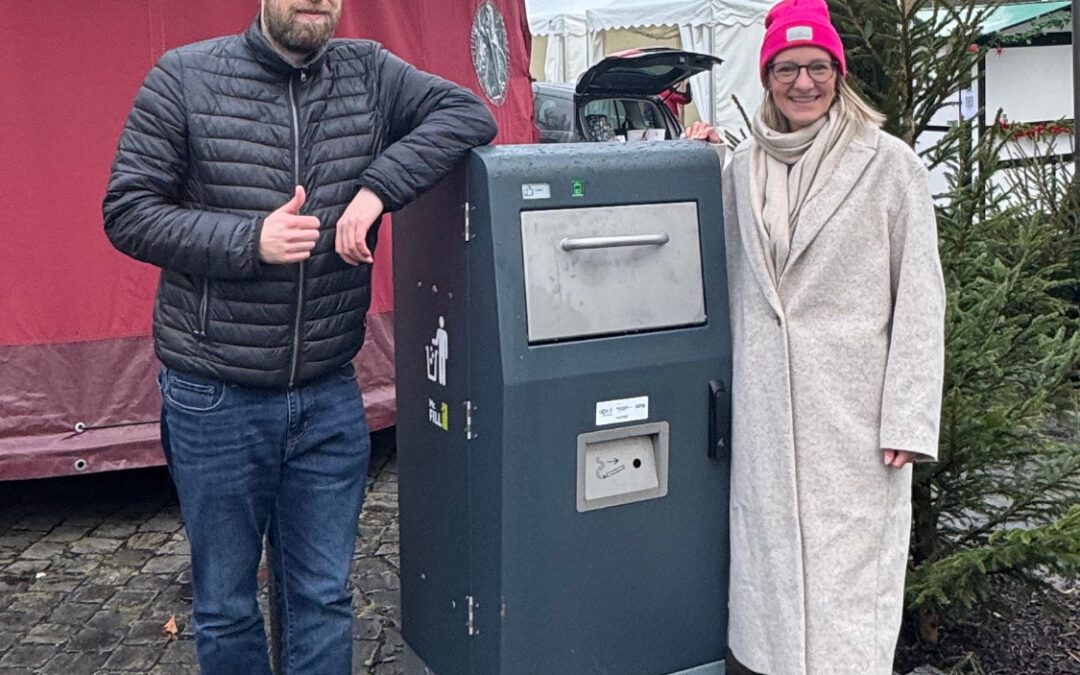 Smarte Mülleimer für eine saubere Stadt