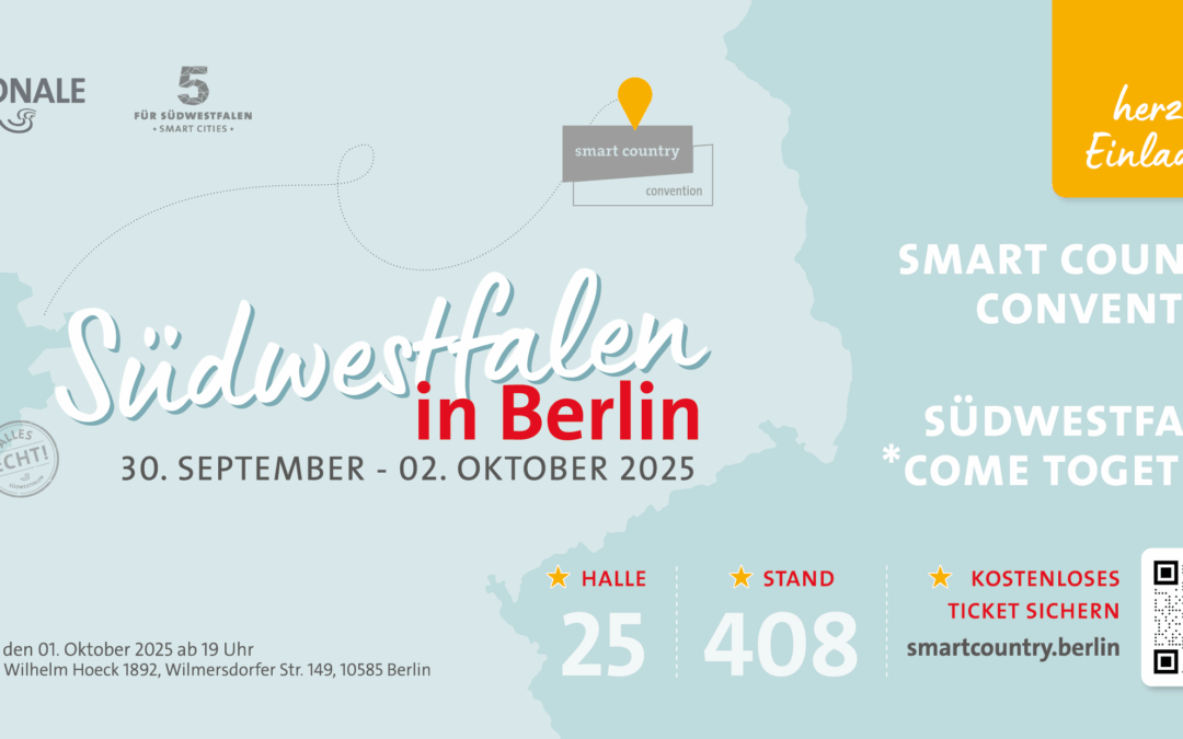 Herzliche Einladung: 5 für Südwestfalen auf der Smart Country Convention