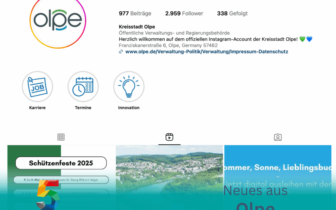 Hop or flop? Olpes Smart City gibt Einblicke auf Instagram 👀